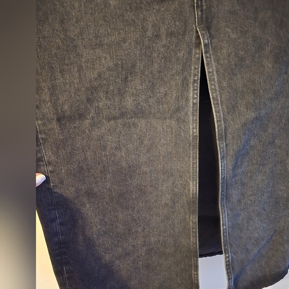 $98 Madewell Denim Mid-Rise Maxi Skirt in Lunar Wash Size 26 - Picture 7 of 10